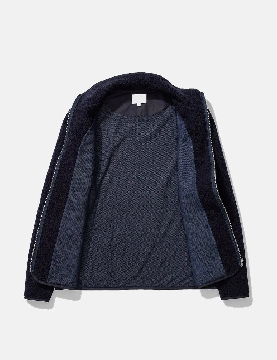Norse Projects Frederik Tab Series Fleece Jacket - Dark Navy Blue sold by Article London product image thumbnail 5