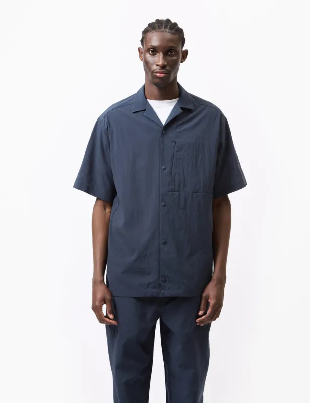 Snow Peak Breathable Quick Dry Shirt - Midnight Blue sold by Article London