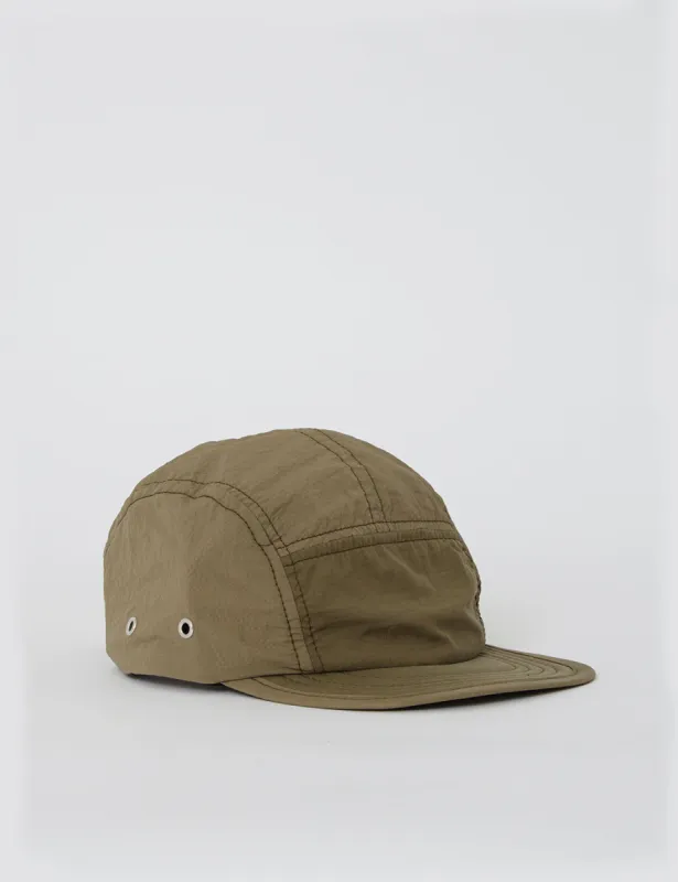 Folk 5 Panel Cap - Olive Green sold by Article London