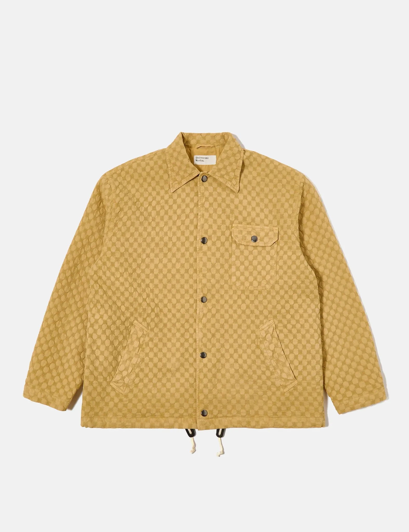 Universal Works Head Coach Jacket (Dot Waffle) - Camel sold by Article London product image thumbnail 5