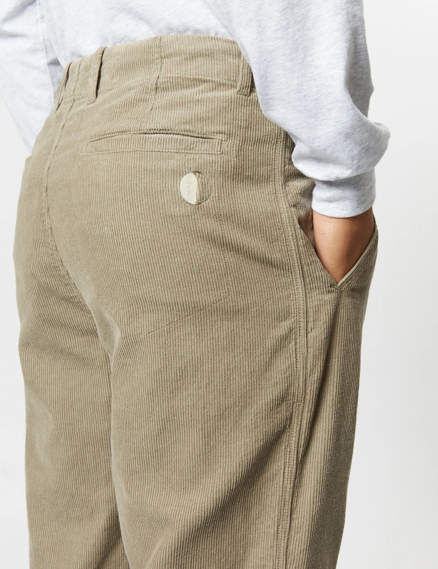 Folk Assembly Cord Pant (Relaxed) - Olive Green sold by Article London product image thumbnail 2
