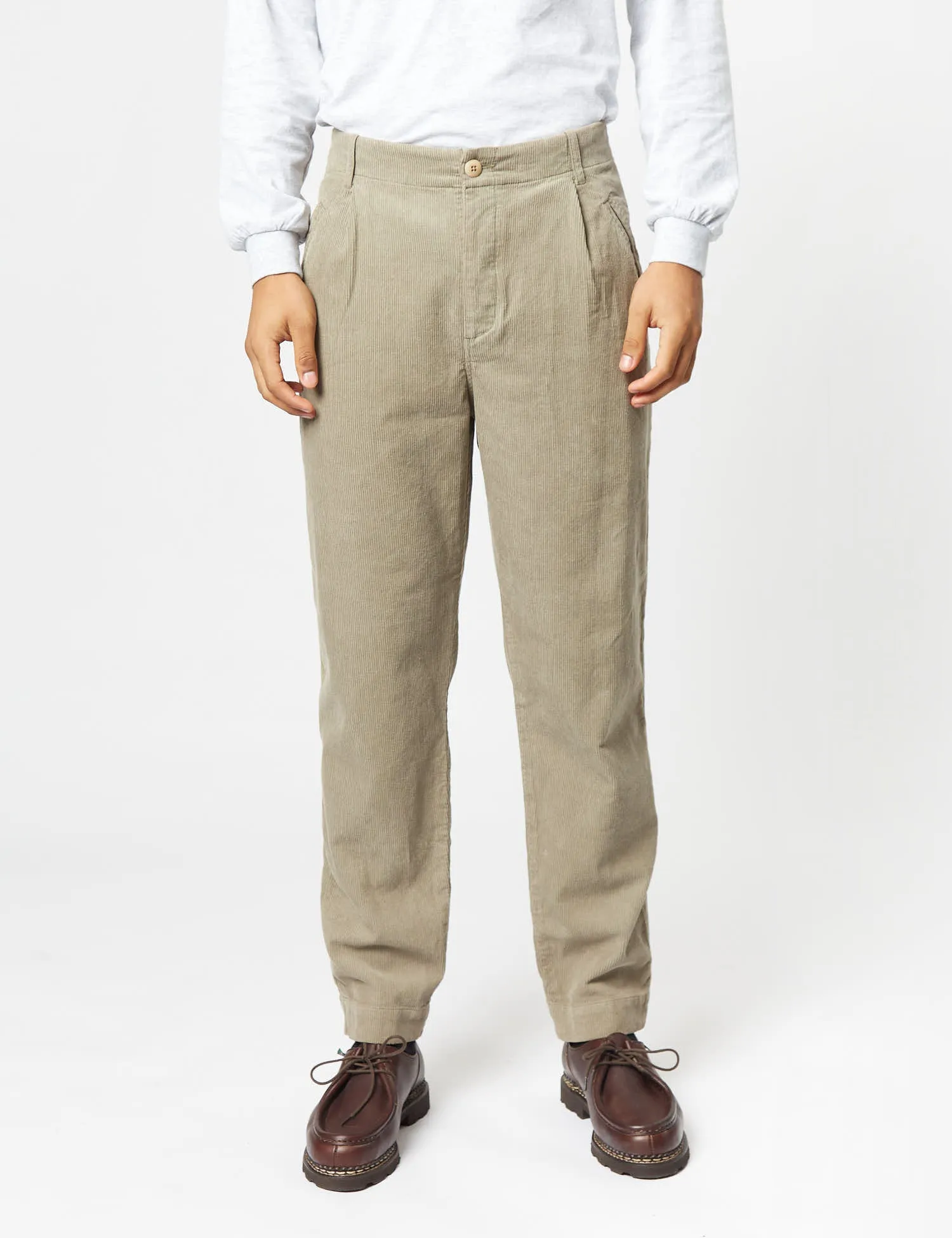 Folk Assembly Cord Pant (Relaxed) - Olive Green sold by Article London