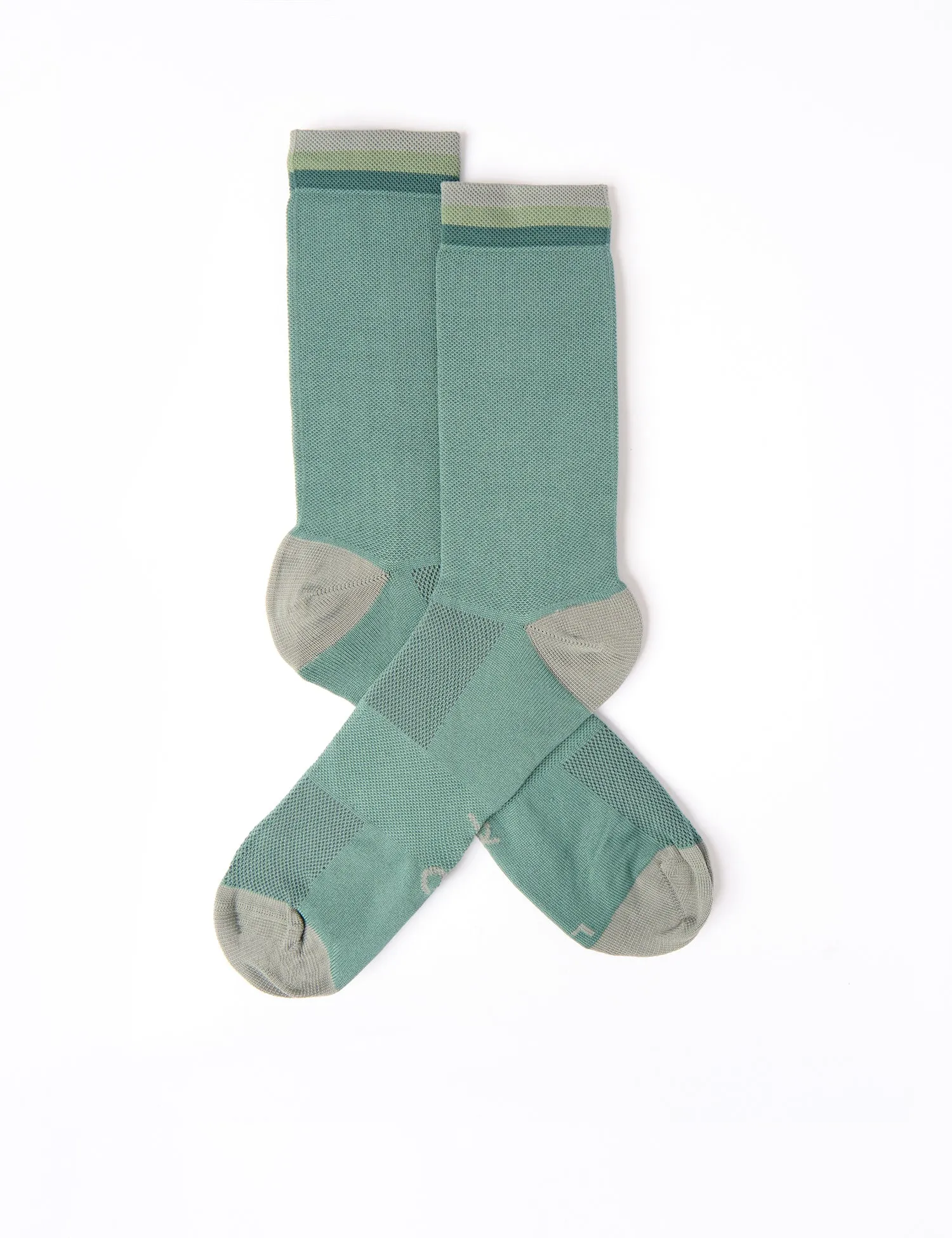 Rapha Logo Socks - Racing Green/Light Blue sold by Article London product image thumbnail 4