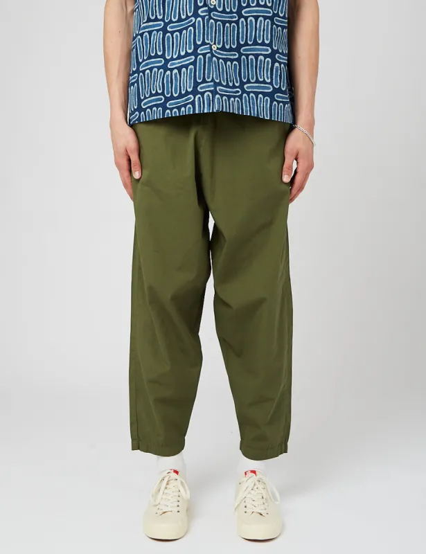 Universal Works Braga Pant - Dark Olive Green sold by Article London