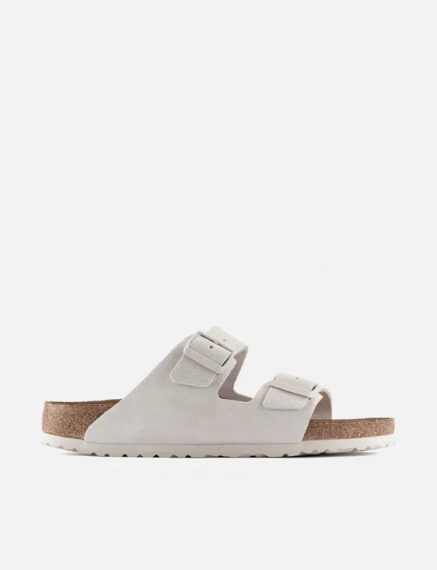 Birkenstock Arizona Suede Leather (Regular) - Antique White sold by Article London