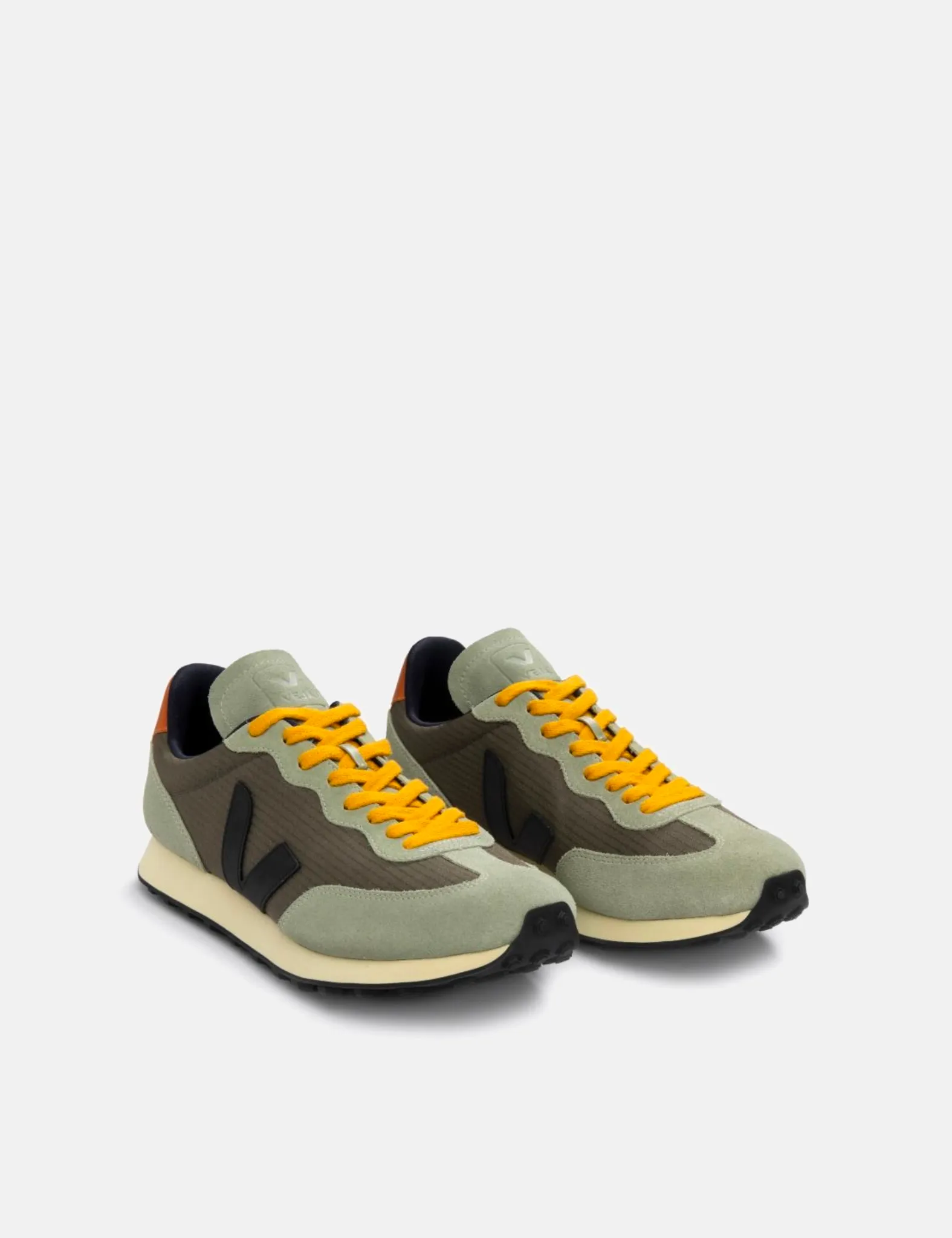 Women's Veja Rio Branco Ripstop Trainers - Khaki/Black sold by Article London product image thumbnail 2