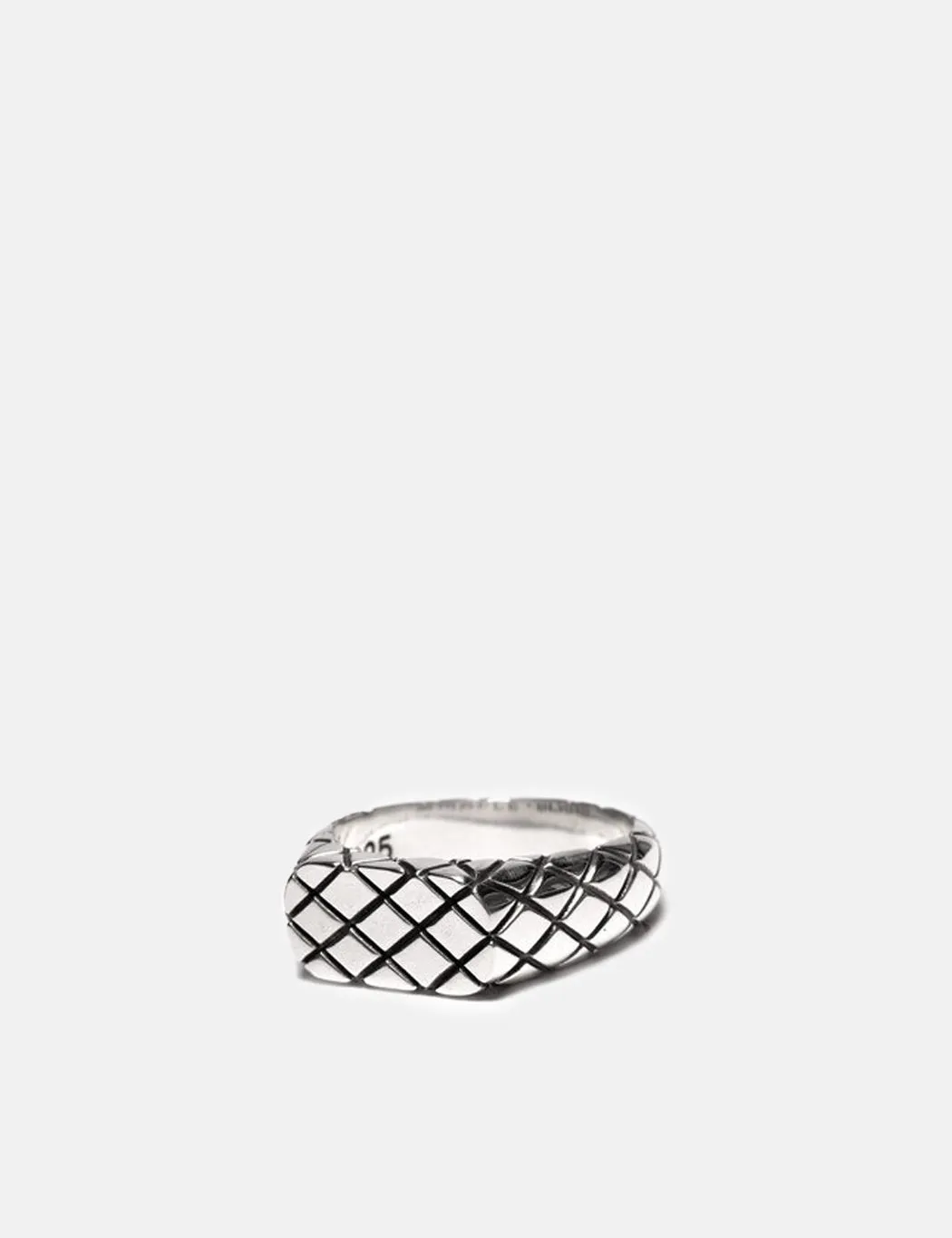 Maple Quilted Signet Ring - Silver 925 sold by Article London product image thumbnail 3