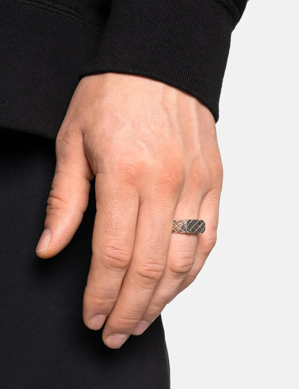 Maple Quilted Signet Ring - Silver 925 sold by Article London product image thumbnail 2