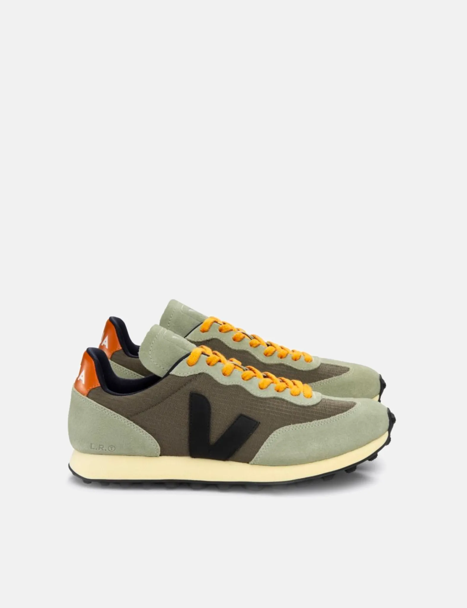 Women's Veja Rio Branco Ripstop Trainers - Khaki/Black sold by Article London