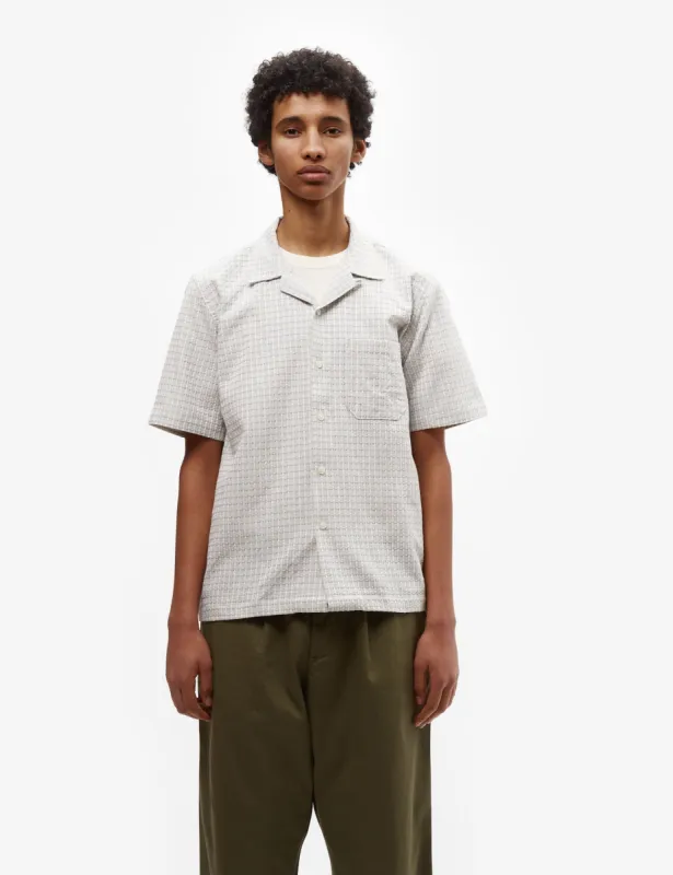 Universal Works Road Shirt (Delos Cotton) - Light Olive Green sold by Article London