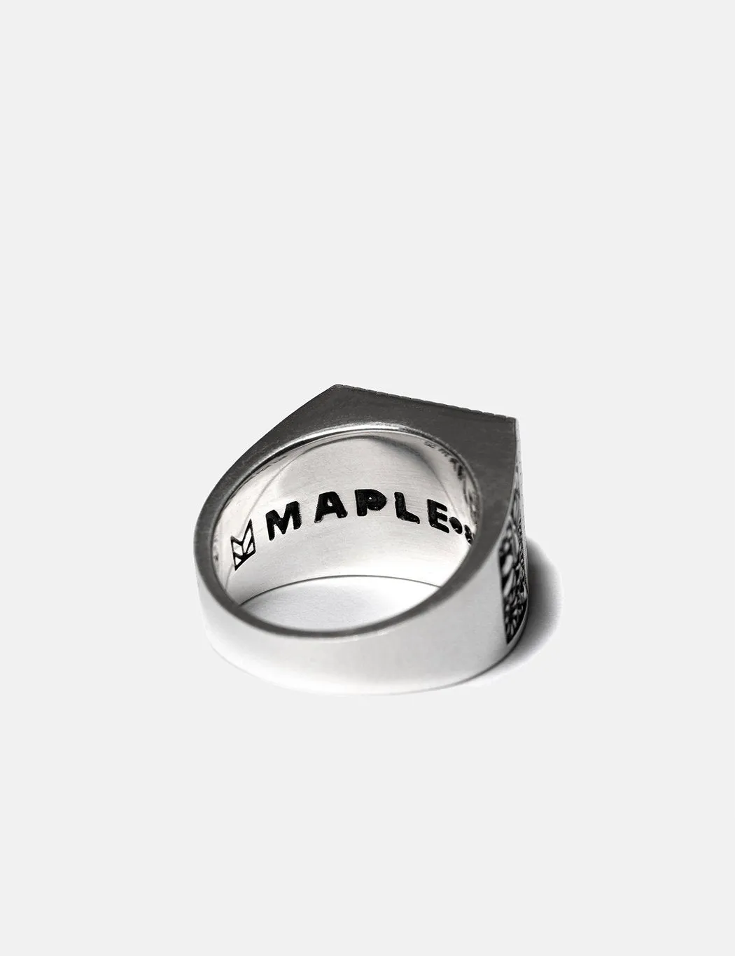 Maple Buick Ring - Silver 925/Red Garnet sold by Article London product image thumbnail 2