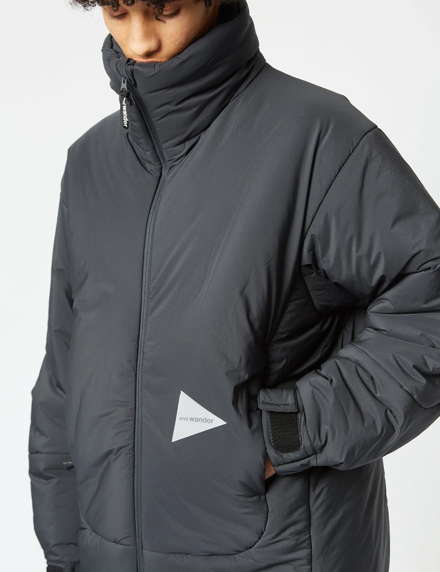 and Wander Top Fleece Coat - Charcoal Grey sold by Article London product image thumbnail 3