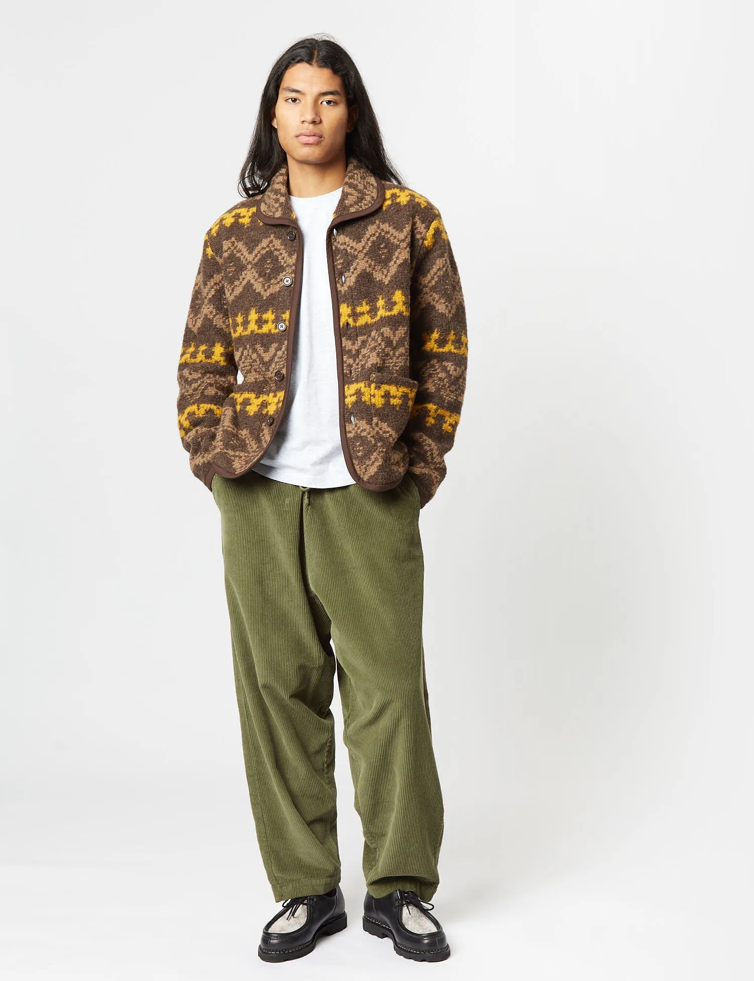 Universal Works Lancaster Jacket (Wool) - Brown sold by Article London product image thumbnail 3