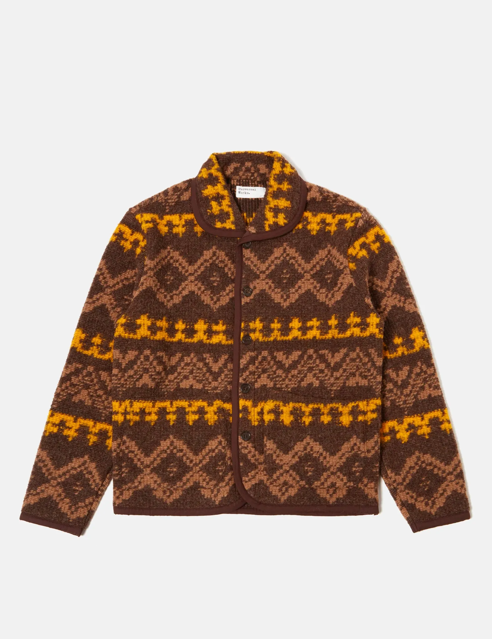 Universal Works Lancaster Jacket (Wool) - Brown sold by Article London product image thumbnail 5