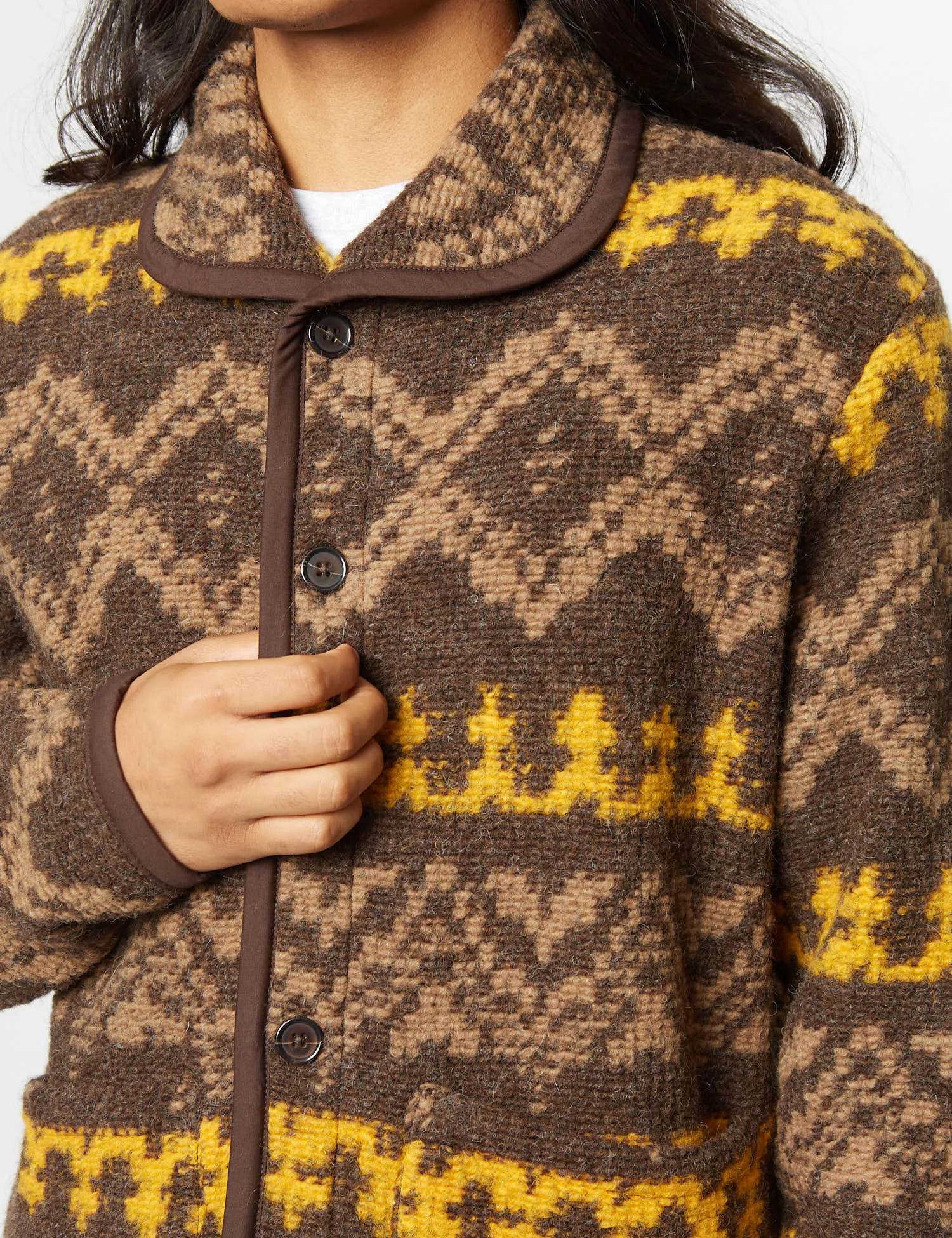 Universal Works Lancaster Jacket (Wool) - Brown sold by Article London product image thumbnail 2