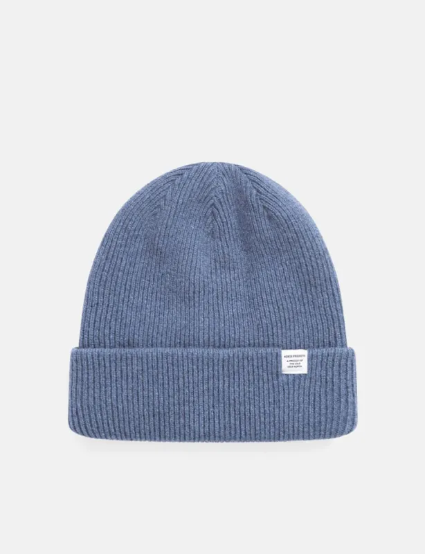 Norse Projects Norse Beanie - Calcite Blue sold by Article London