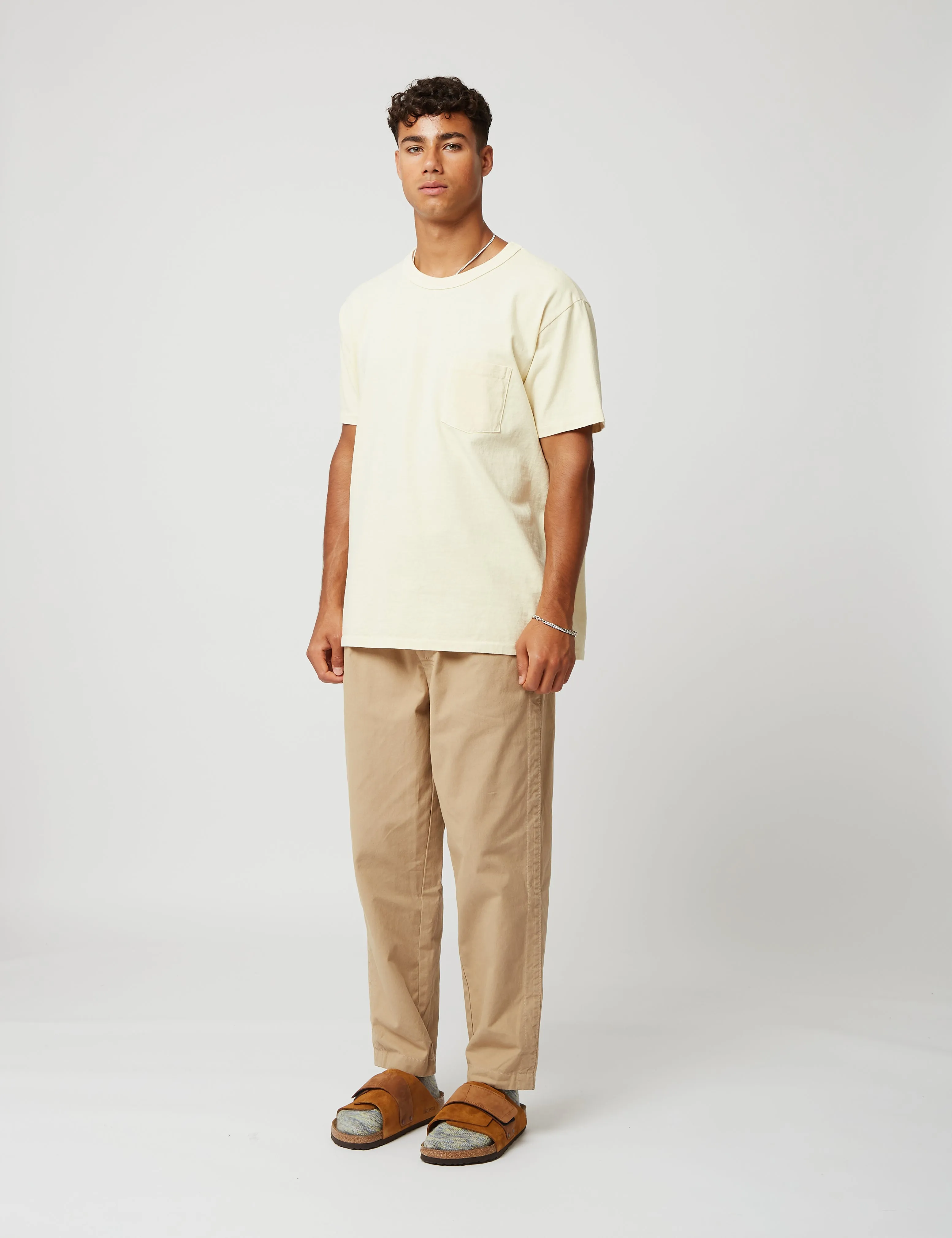 Velva Sheen Pigment Dyed USA Made Pocket T-Shirt - Yellow sold by Article London product image thumbnail 4