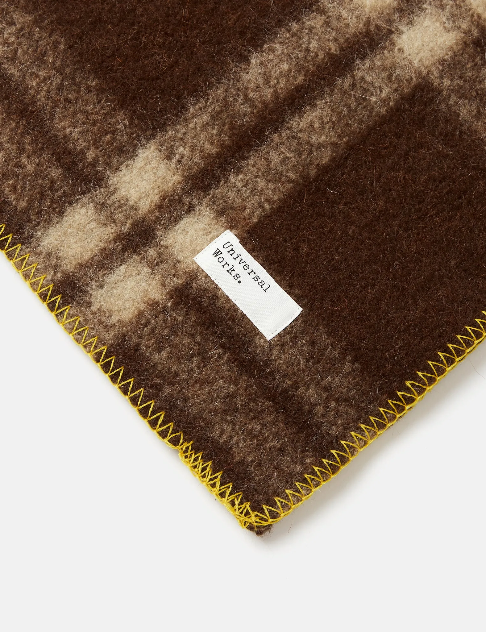 Universal Works Blanket Scarf - Brown sold by Article London product image thumbnail 2