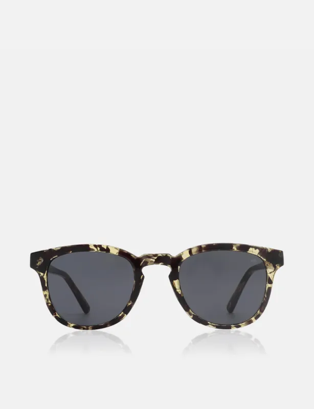 A. Kjaerbede Bate Sunglasses - Black/Yellow Tortoise sold by Article London