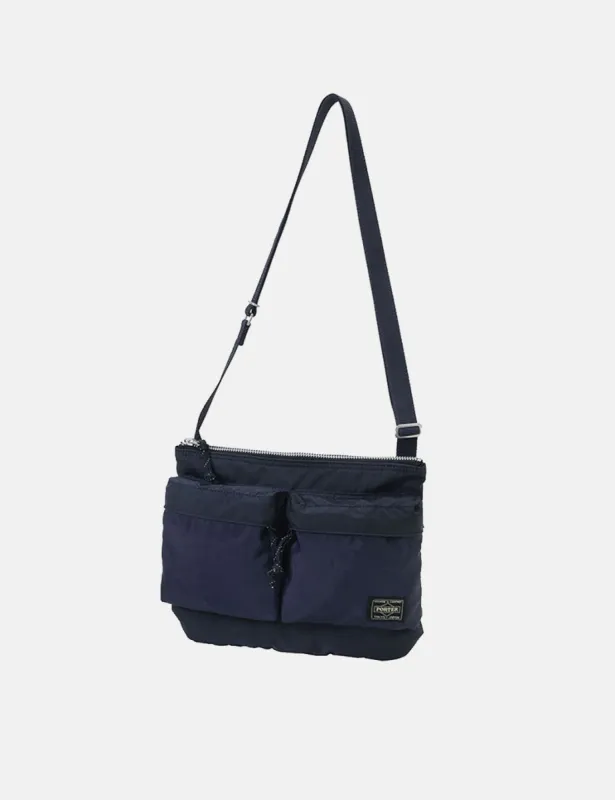 Porter Yoshida & Co Force Shoulder Bag (Med) - Navy Blue sold by Article London