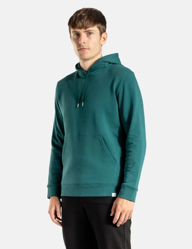 Norse Projects Vagn Classic Hooded Sweatshirt - Sea Blue sold by Article London
