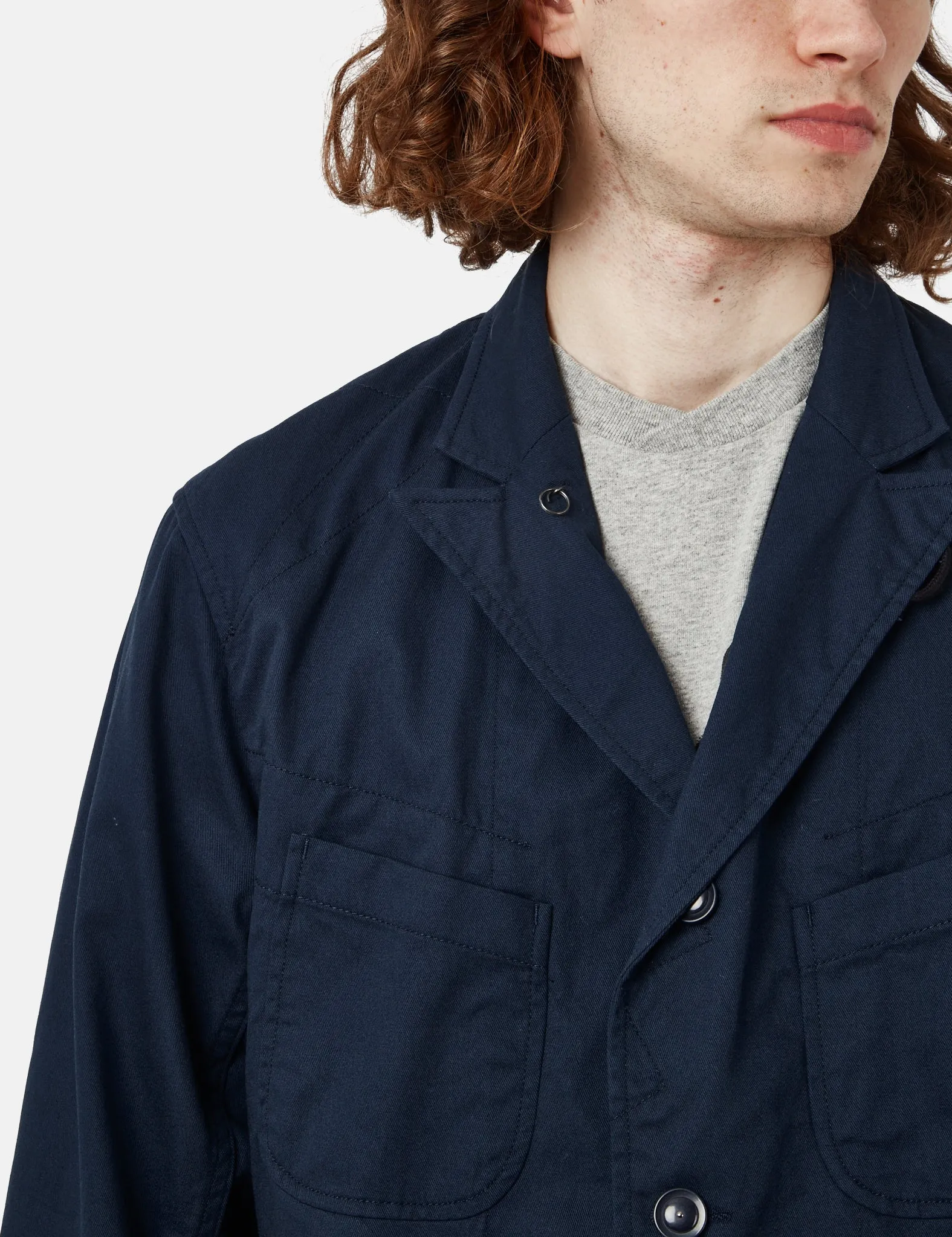 Engineered Garments Bedford Jacket (6.5oz Flat Twill) - Navy Blue sold by Article London product image thumbnail 2