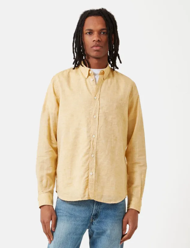 Norse Projects Osvald Button Down Shirt - Sunwashed Yellow sold by Article London