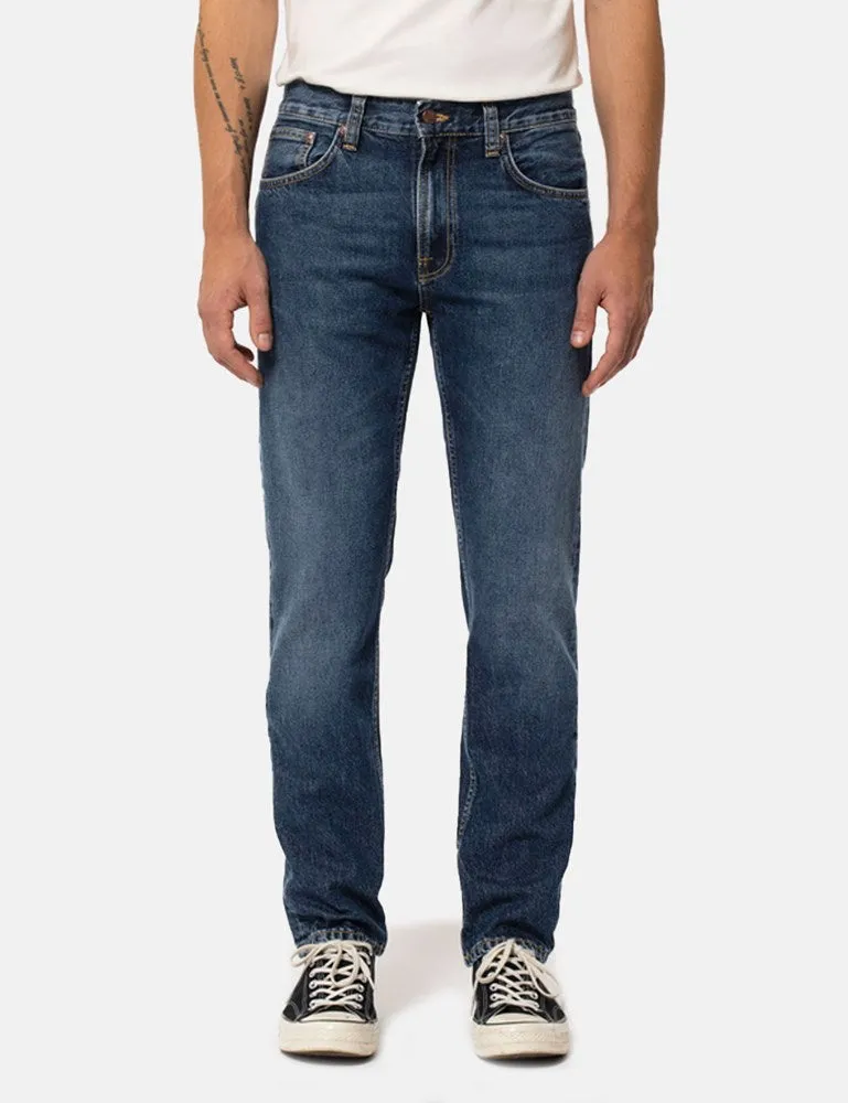 Nudie Gritty Jackson Jeans - Blue Slate sold by Article London