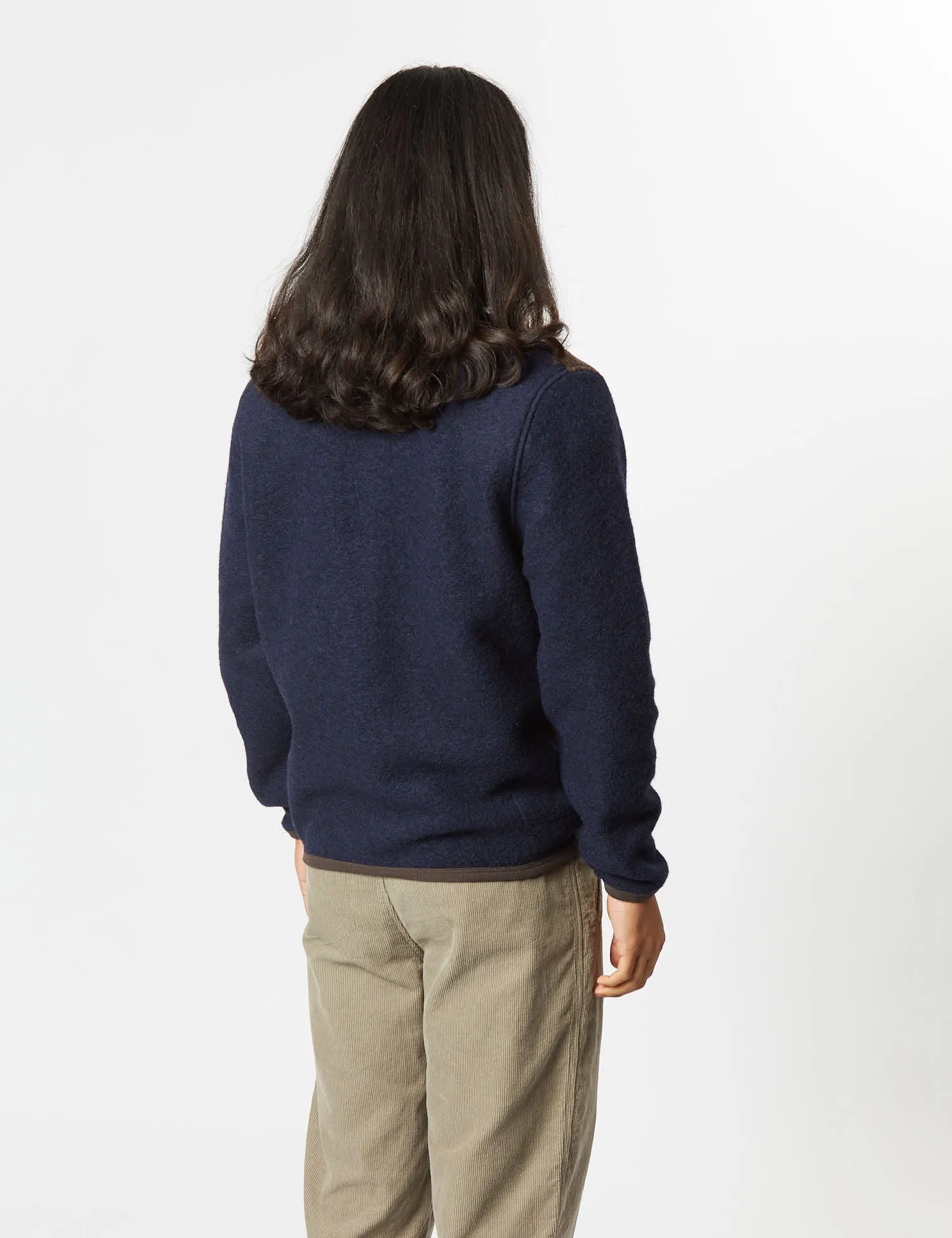 Universal Works Mixed Cardigan - Brown sold by Article London product image thumbnail 4