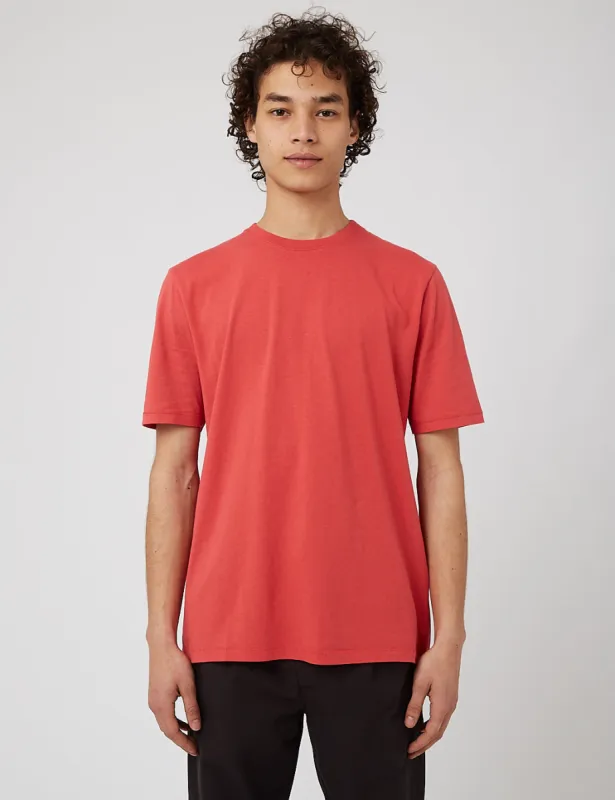 Folk Contrast Sleeve T-Shirt - Radish sold by Article London