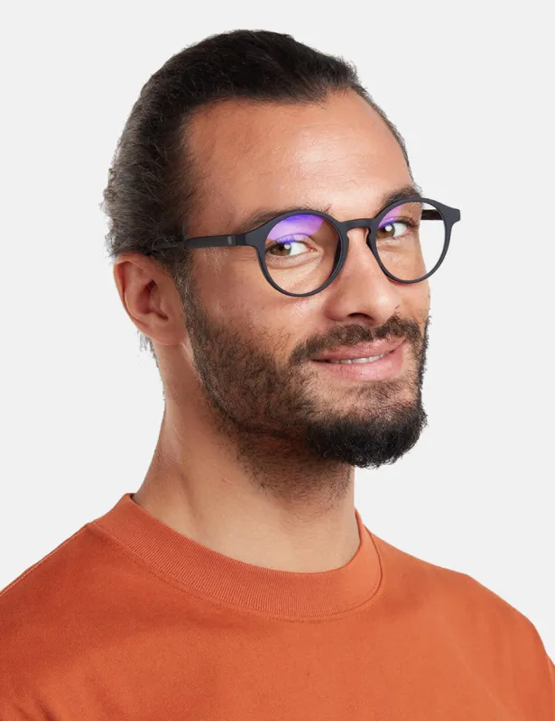 Barner Le Marais Blue Light Computer Glasses - Black Noir sold by Article London