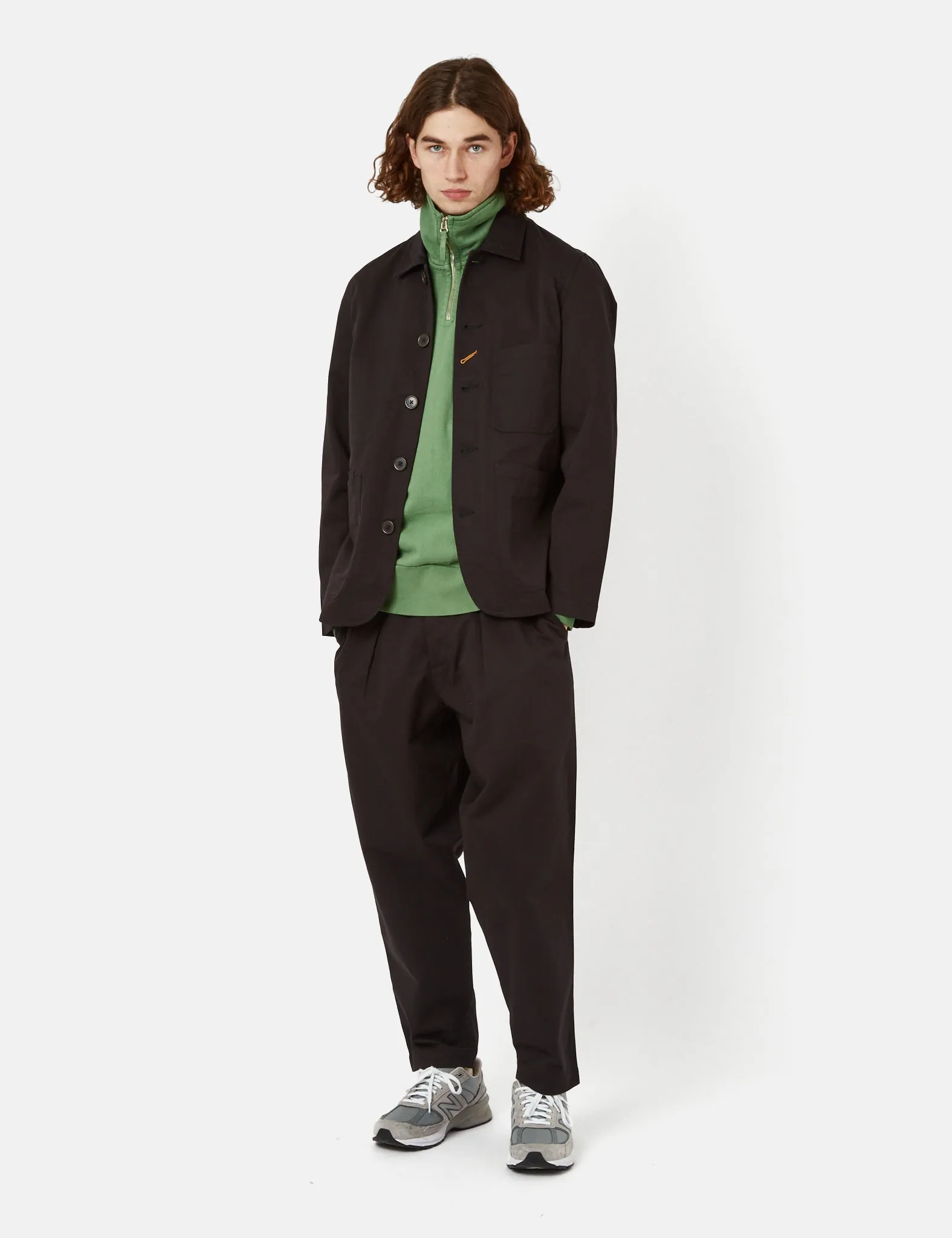 Universal Works Bakers Jacket - Black sold by Article London product image thumbnail 3