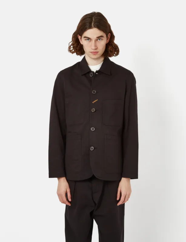 Universal Works Bakers Jacket - Black sold by Article London