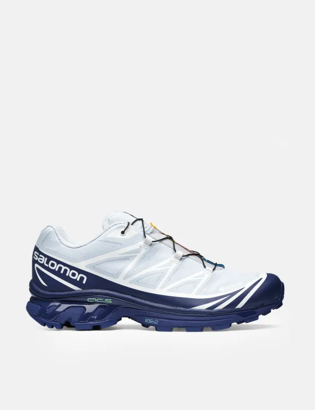 Salomon XT-6 GTX Trainers - Blue Print/Heather/White sold by Article London