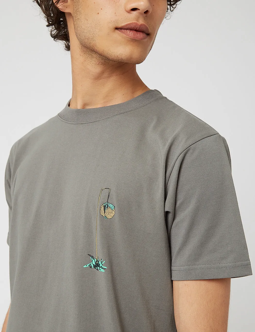 Snow Peak Pile Driver T-Shirt - Grey/Khaki sold by Article London product image thumbnail 2