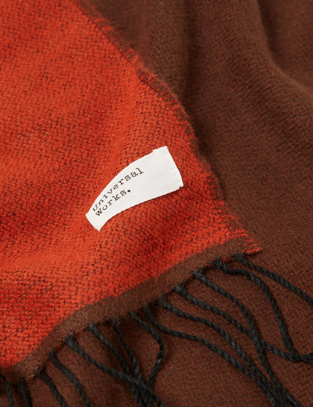 Universal Works Scarf - Rust Orange/Brown sold by Article London product image thumbnail 2