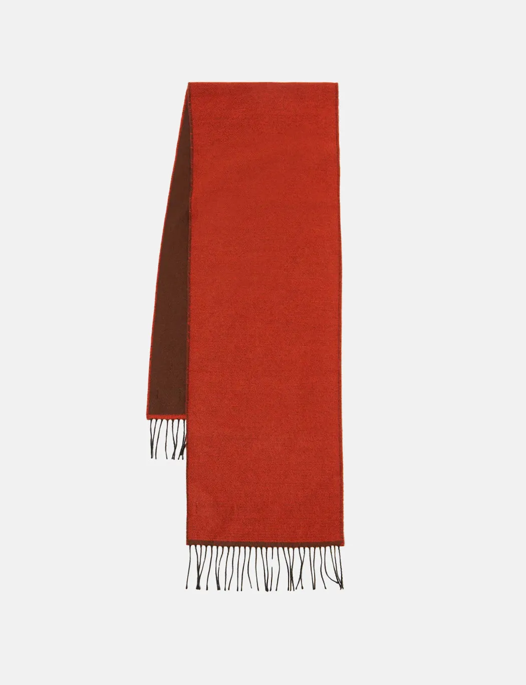 Universal Works Scarf - Rust Orange/Brown sold by Article London