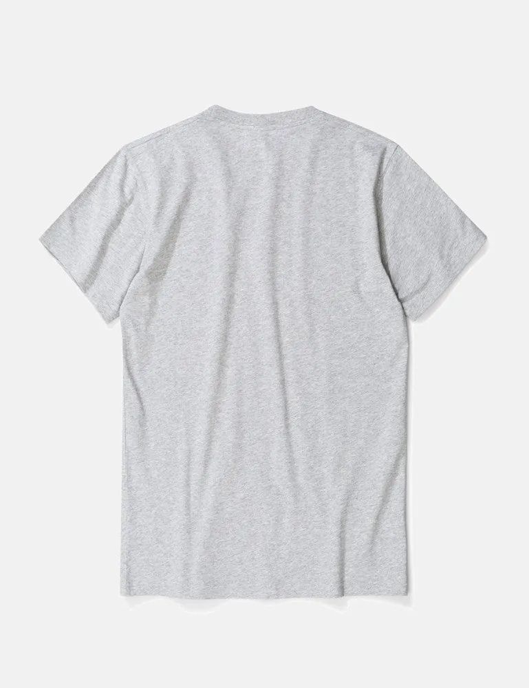 Norse Projects Niels Standard Logo Patch T-Shirt - Light Grey Melange sold by Article London product image thumbnail 3
