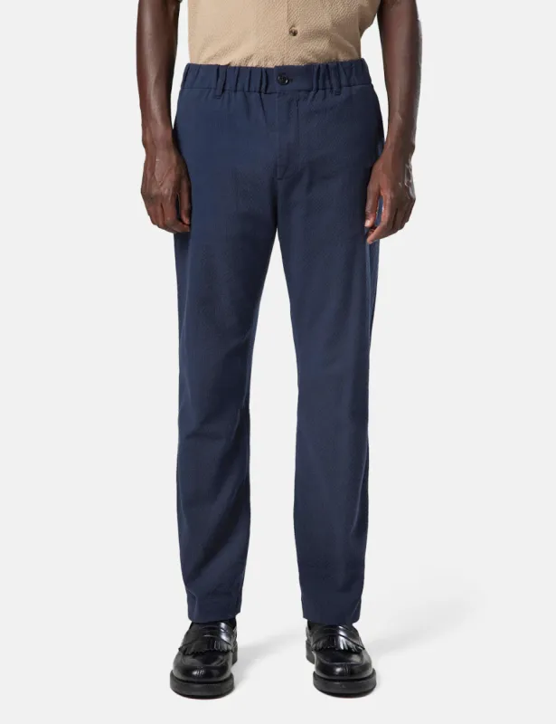 NN07 Theodor Trousers - Navy Blue sold by Article London