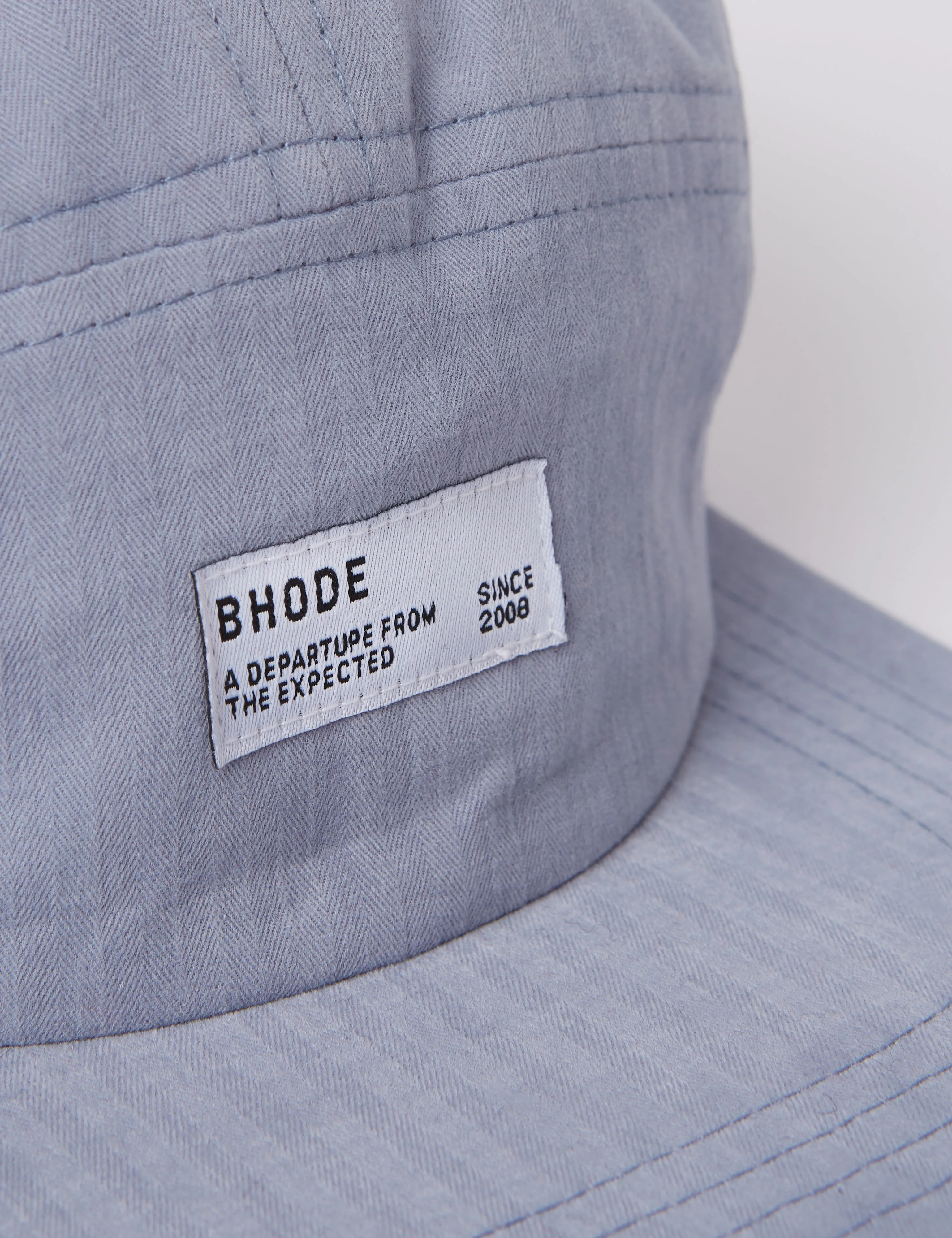 Bhode 5-Panel Cap (Herringbone) - Sky Blue sold by Article London product image thumbnail 2