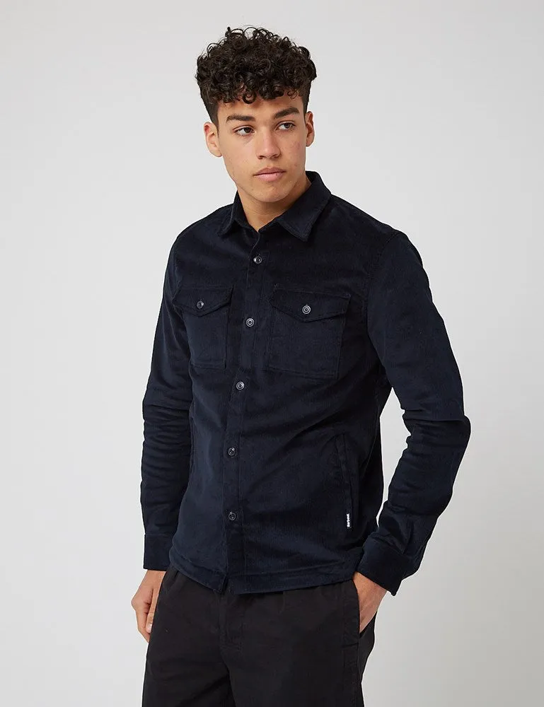 Barbour Shirt Jacket (Cord) - Navy Blue sold by Article London