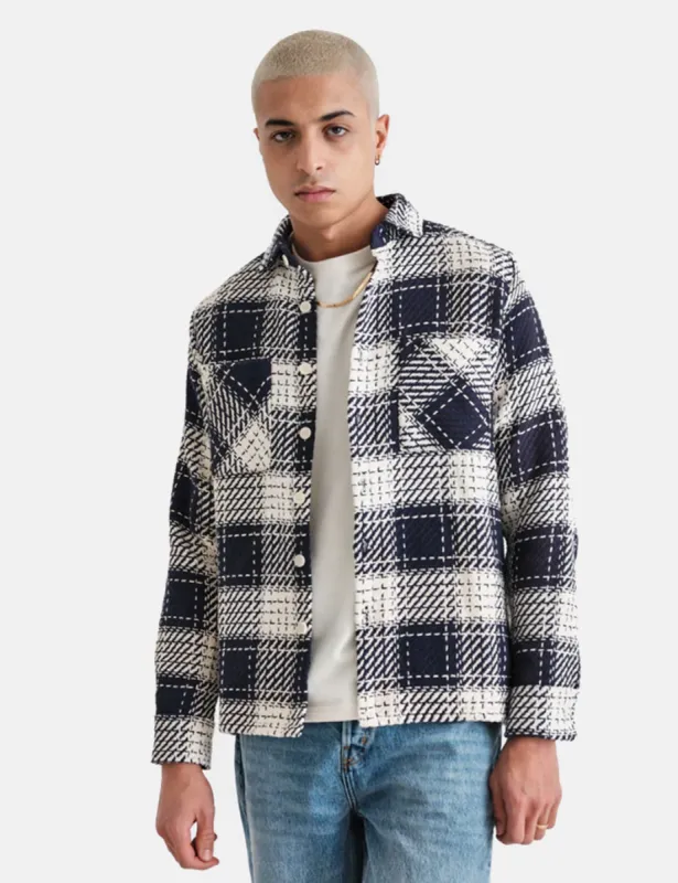 Wax London Whiting Overshirt - Beatnik Marine sold by Article London