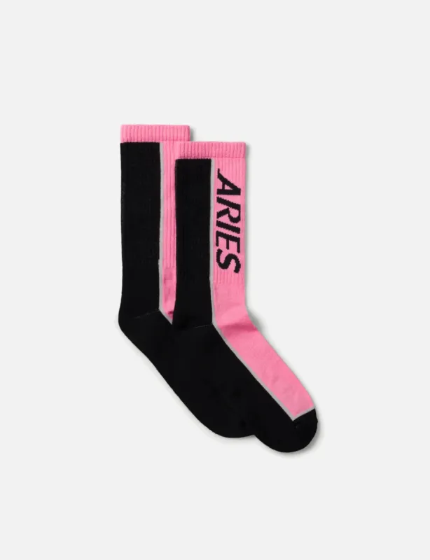 Aries Credit Card Socks - Pink made by Article London