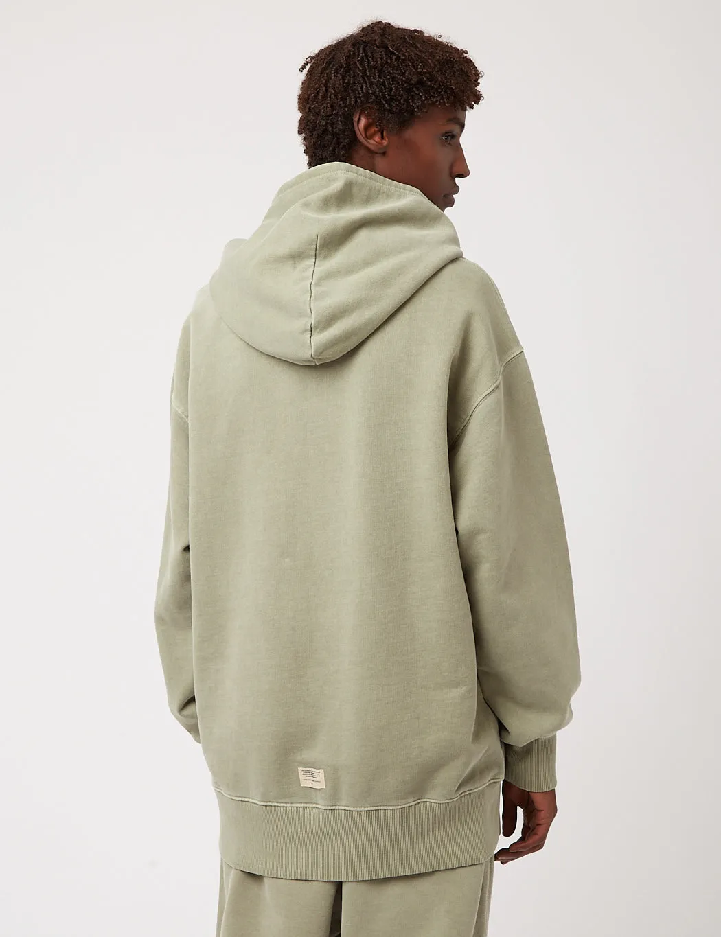 Nigel Cabourn Arrow Hooded Sweatshirt - Army Green sold by Article London product image thumbnail 4