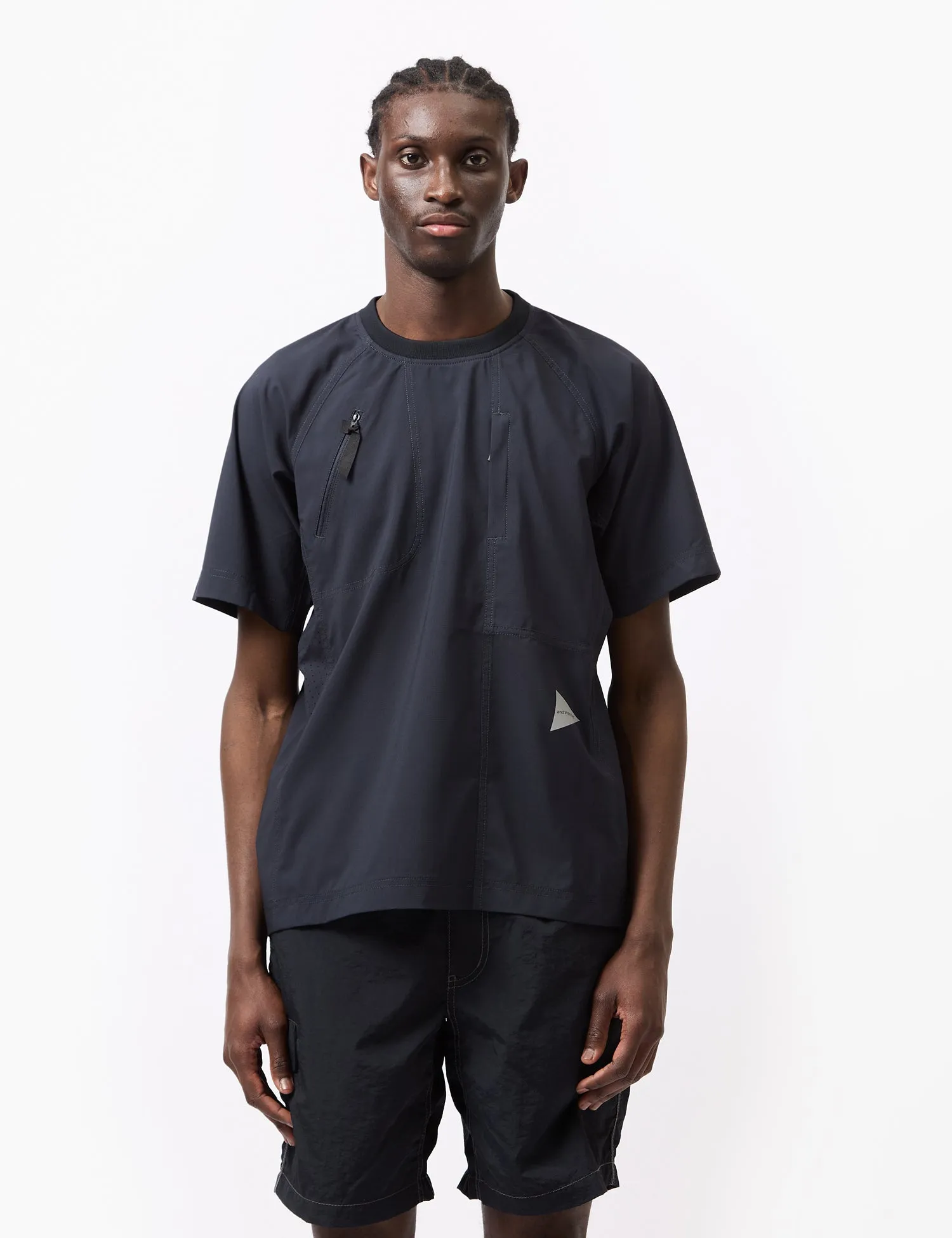 and Wander Stretch Rip Pullover - Dark Navy Blue sold by Article London