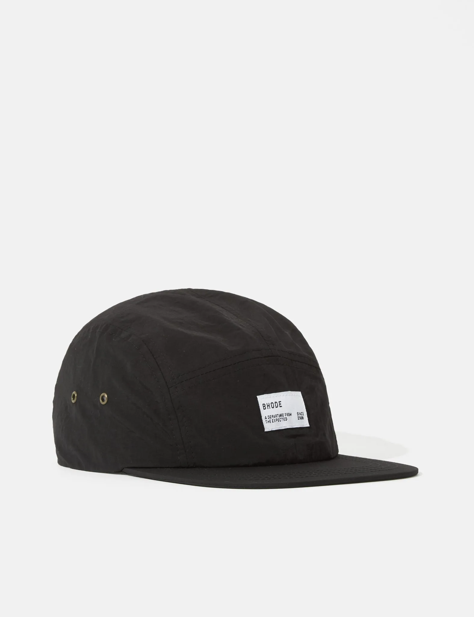 Bhode 5-Panel Cap (Nylon) - Black sold by Article London