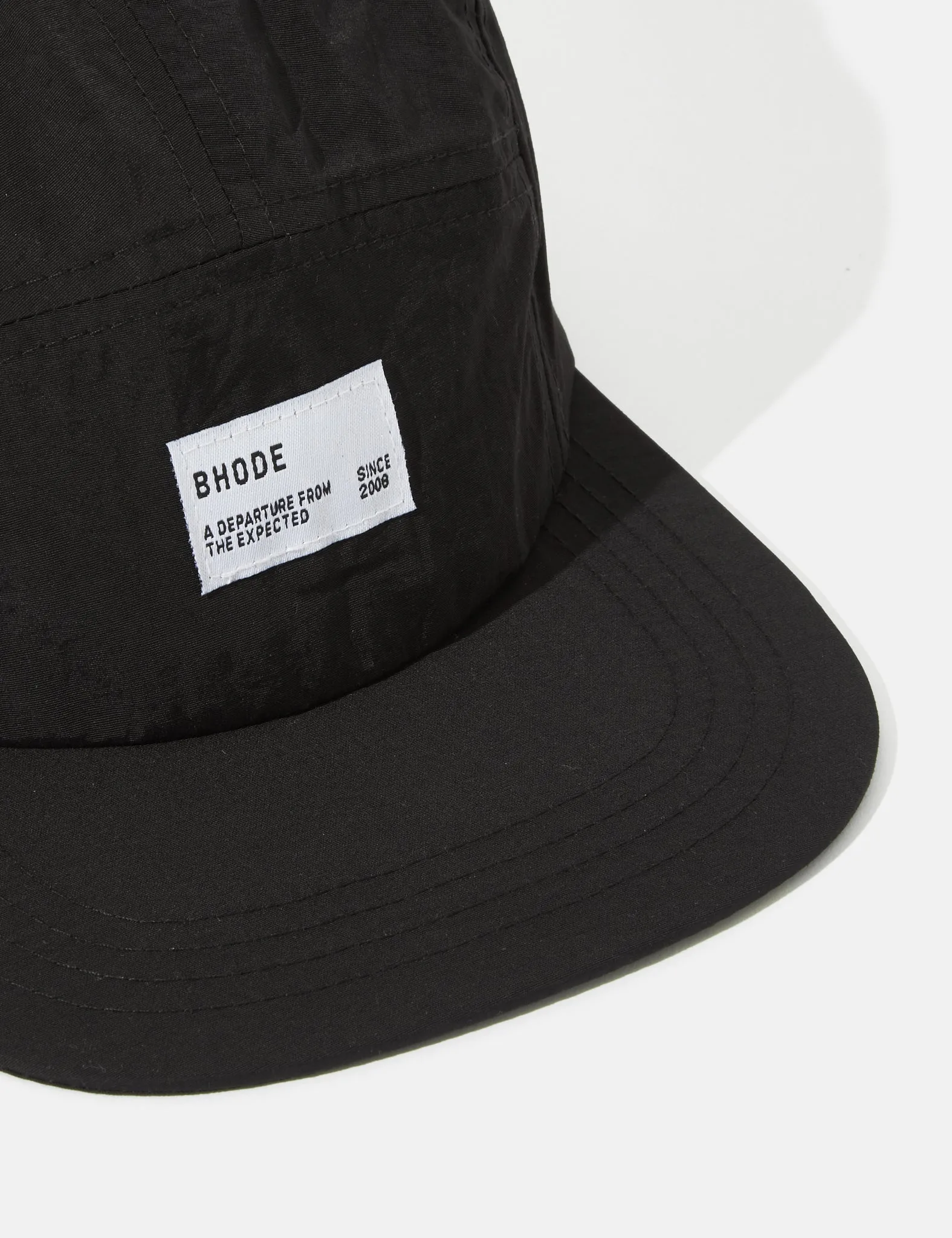 Bhode 5-Panel Cap (Nylon) - Black sold by Article London product image thumbnail 2