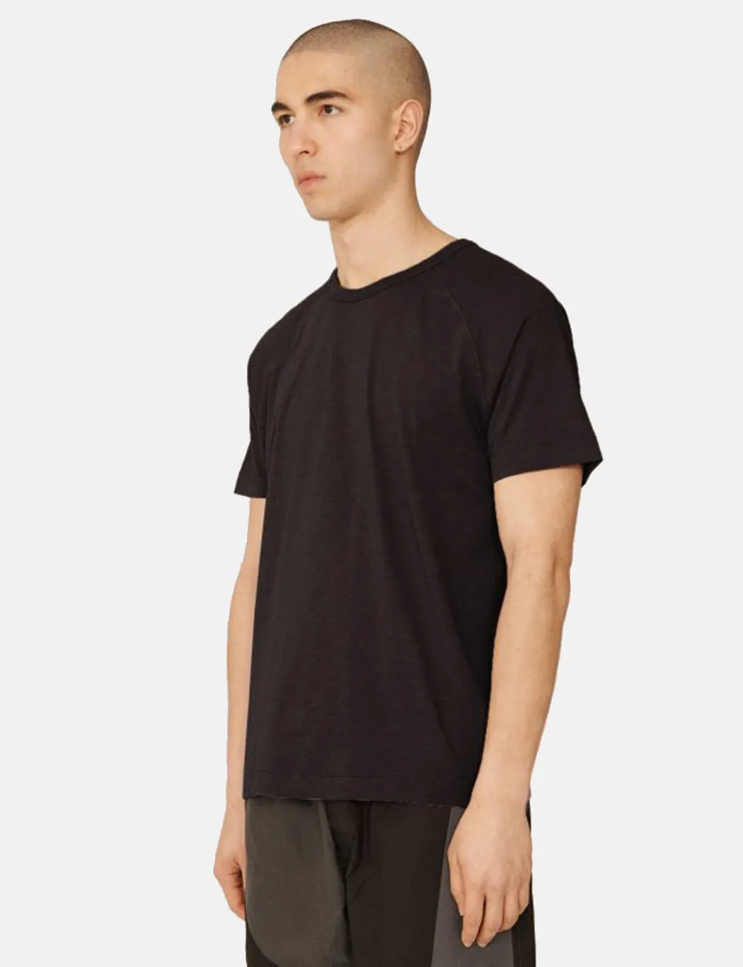 YMC Television Raglan T-Shirt - Black sold by Article London product image thumbnail 3