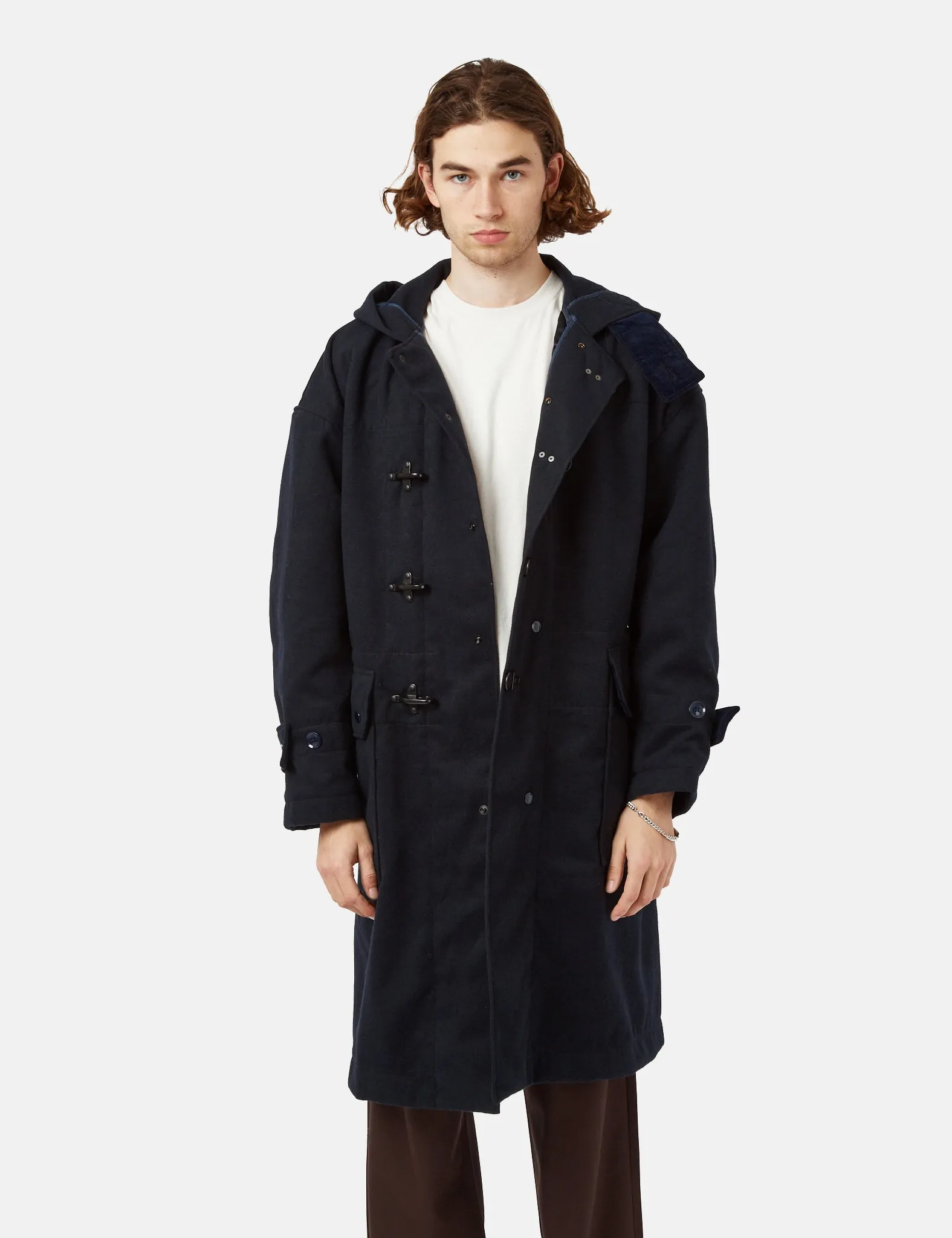【大特価!!】 Engineered Garments Dark - Coat Duffle Fireman Oversized ジャケット・アウター