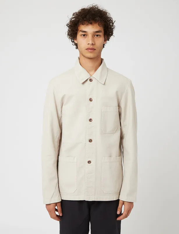 Vetra French Workwear Jacket 5-Short - Pearl sold by Article London